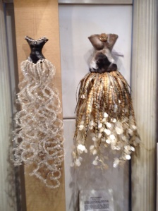 Ceramic  Busts! Crochet beaded wire--stunning